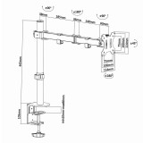 Soporte TV mesa 13" A 32" AISENS DT32TSR-039