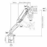 Soporte TV mesa 13" A 27" AISENS DT27TSR-043