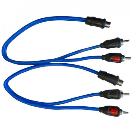 Cable RCA Y 1 hembra a 2 machos 30cm. (2 Unidades)
