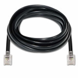 Conexión RJ11 6P4C Macho-Macho Negro, 3 metros