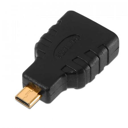 Adaptador Micro HDMI Macho a HDMI Hembra RECTO
