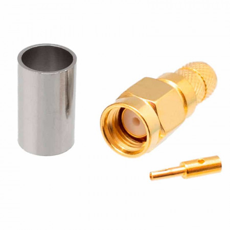 CONECTOR SMA macho reverse crimpar LMR240