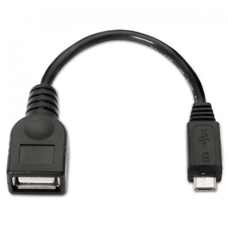 Cable USB A Hembra - Micro USB B Macho OTG 0.15m