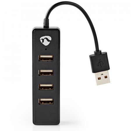 NEDIS UHUBU2420BK Dispositivo Hub USB de 4 puertos