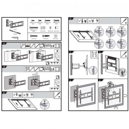Soporte TV pared 37" a 70" AISENS WT70TSLE-025