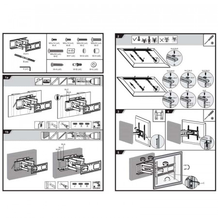 Soporte TV pared 37" a 70" AISENS WT70TSLE-027