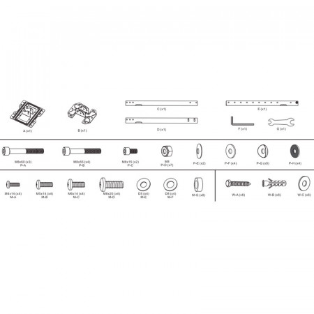 Soporte TV techo 23" A 43" AISENS CT43TSE-053