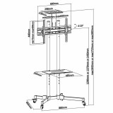 Soporte suelo TV 37"- 70" AISENS FT70TE-035