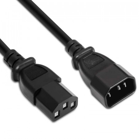 Cable prolongador PC IEC-320 C13/C14, 1,5 Metros