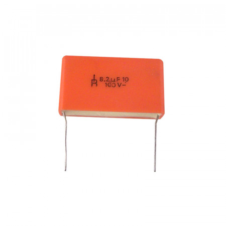 CONDENSADOR POLIESTER DE 8,2µF, 100V.