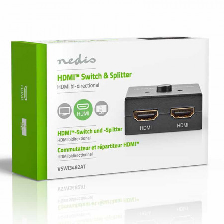 Conmutador HDMI Bidireccional NEDIS VSWI3482AT