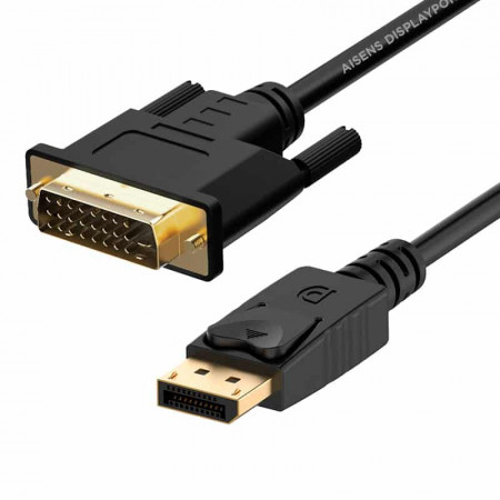 CABLE ADAPTADOR DISPLAYPORT A DVI 2 METROS