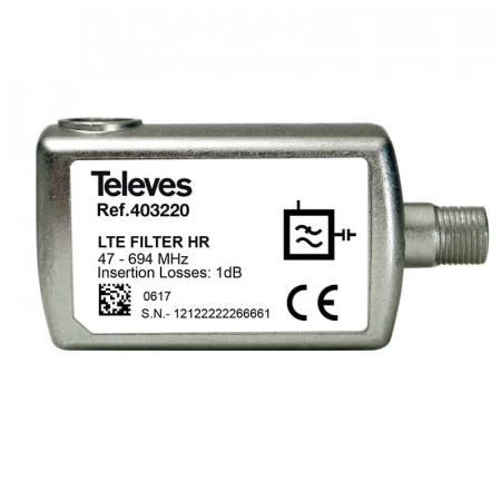 Filtro LTE/5G TELEVES 403220