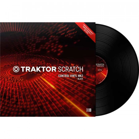 TRAKTOR SCRATCH CONTROL VINYL MK2 NEGRO