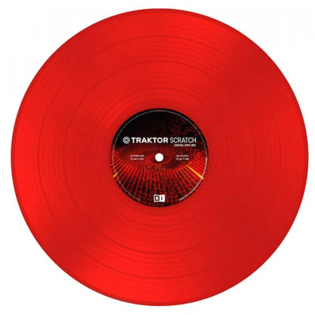 TRAKTOR SCRATCH CONTROL VINYL MK2 ROJO