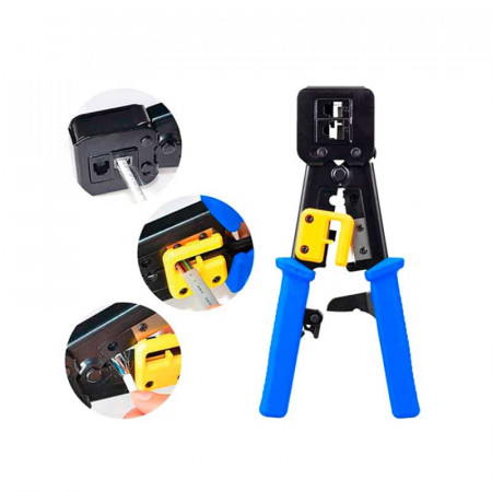 Alicates para crimpar RJ-45, 8P8C, CAT6 pasante