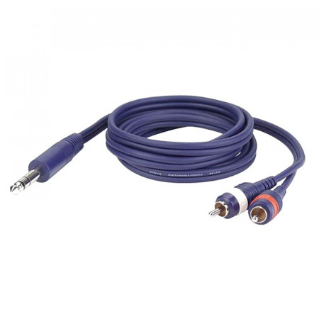 Cable Jack 6.3 Macho a 2 RCA Macho de 1,5 M
