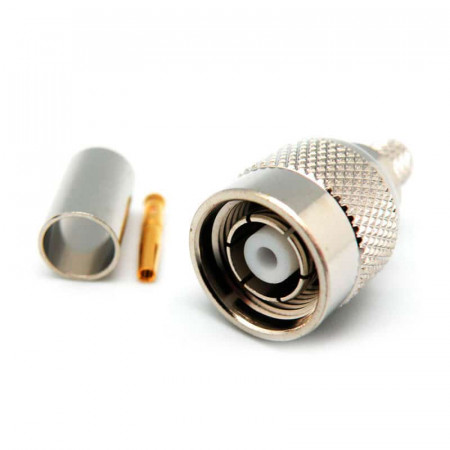 CONECTOR TNC Macho crimpar reverse LMR-240/RG8X