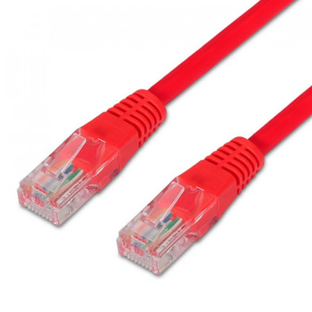 Cable red RJ45 Cat6 UTP Cobre 3M. Rojo