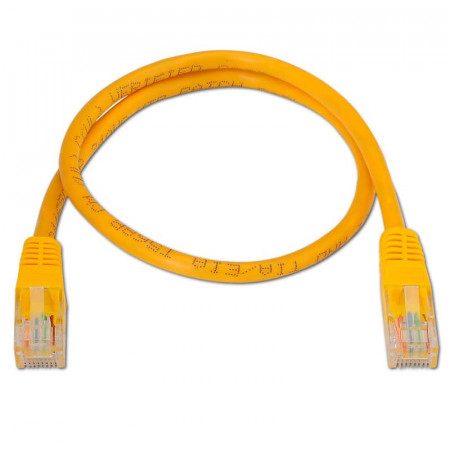 Cable red RJ45 Cat6 UTP Cobre 1M. Amarillo
