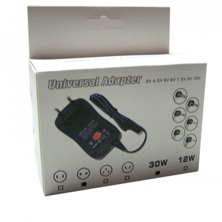 Alimentador 220V. - 3/4.5/5/6/7.5/9/12V.+USB 30W.