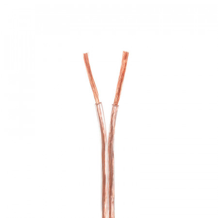 Cable paralelo transparente 2x0,5 mm. polarizado