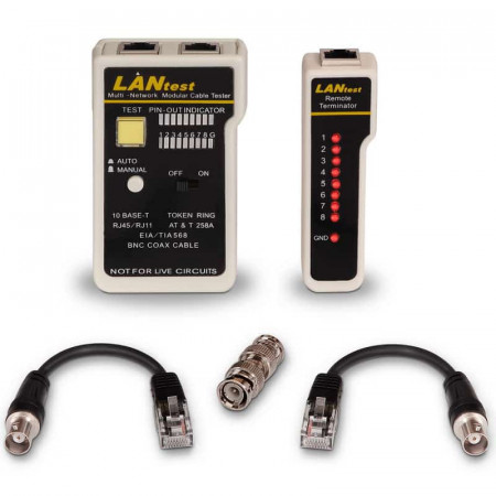 Testeador para cable RJ11/RJ12/RJ45, coaxial
