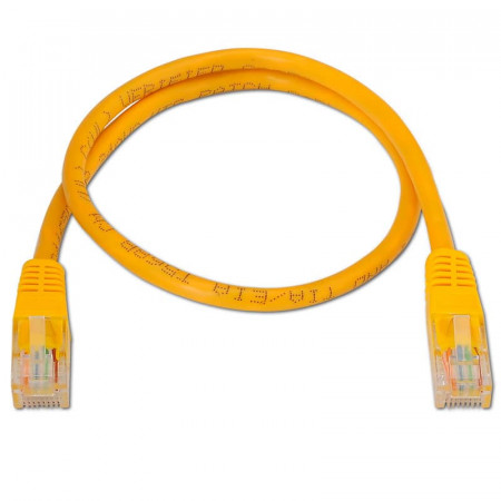 Cable red RJ45 Cat6 UTP Cobre 0.5M. Amarillo
