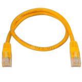Cable red RJ45 Cat6 UTP Cobre 0.5M. Amarillo