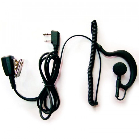 MIC./AURIC.FLEX. CABLE NEGRO  ICOM/YAESU
