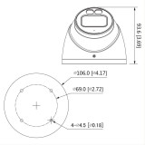 Cámara Domo Dahua HAC-HDW1239T-A-LED