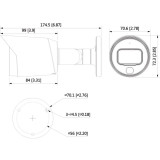 Cámara tubular Dahua HAC-HFW1239T-LED