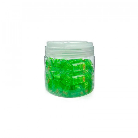Conector RJ45 CAT5E color Verde