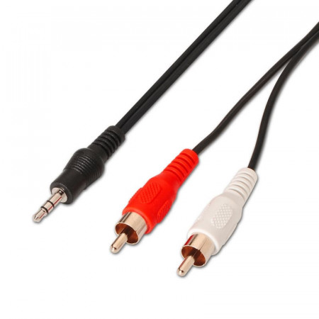 Cable Jack 3.5 Macho a 2 RCA Macho de 3 M