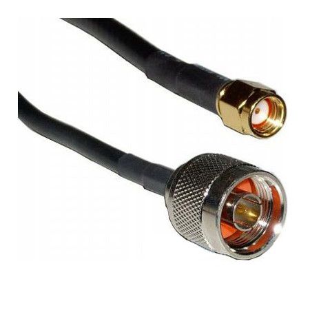 CABLE H-155 2 mtr. conector N Macho a RP SMA Macho