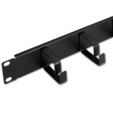 Organizador de cables metálico para rack 19"