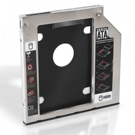 Adaptador Disco duro de óptica 9,5mm a 2.5"/SSD