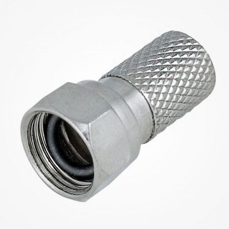 Conector de antena "F" macho dielectrico 4mm