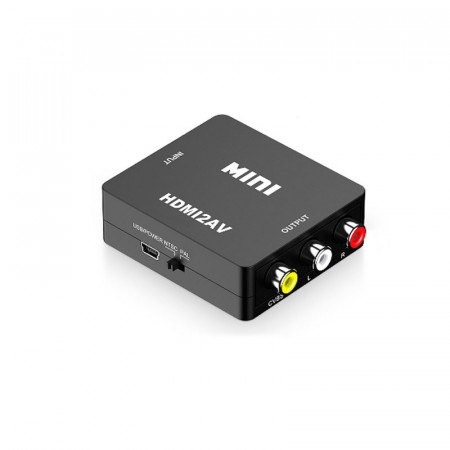 CONVERTIDOR HDMI A VIDEO RCA+AUD.COMPATIBLE PLAY 4