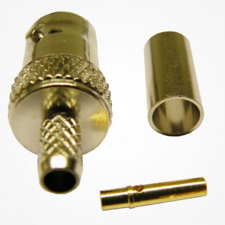 Conector Hembra BNC aérea Crimpar RG-58