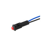 LED 8 mm. Rojo 220v., con cable y soporte