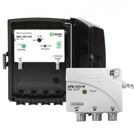IKUSI 1328 SET SAB103-C48 UHF 40DB. más APB-224-M