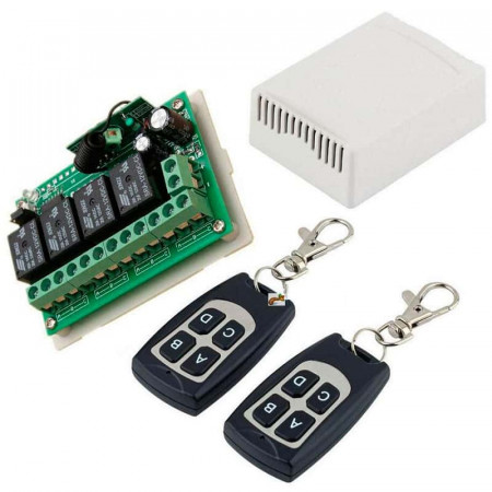 KIT RECEPTOR INTERIOR 433MHZ Y 2 MANDOS UNIV.