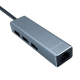 Conversor USB3.1 GEN1 USB-C a Ethernet + HUB 3xUSB