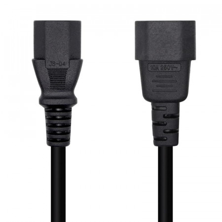 Cable prolongador PC IEC-320 C13/C14, 3 Metros