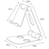 Soporte tamaño M para MOVIL/TABLET NEGRO