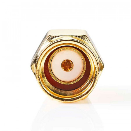 ADAPTADOR SMA-RP MACHO A SMA HEMBRA, DORADO