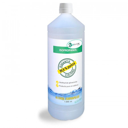 ALCOHOL ISOPROPILICO 1 LITRO 99,9% PUREZA