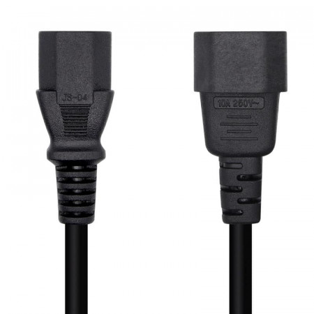 Cable prolongador PC IEC-320 C13/C14, 10 Metros