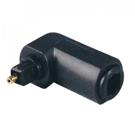 Adaptador TOSLINK Macho - TOSLINK Hembra Acodado